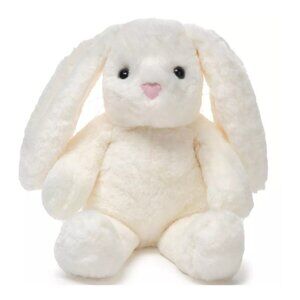 Bearington Collection White Bunny Rabbit Plush Stuffed Animal Floppy Ears 15 in